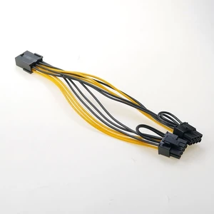For 18AWG 8Pin to Dual 8Pin(6Pin+2Pin) Power Cable GPU Power Cable for K80 M40 M60 P40 P100 ,22CM For 18AWG 8Pin to Dual 8Pin(6Pin+2Pin) Power Cable GPU Power Cable for K80 M40 M60 P40 P100 ,22CM