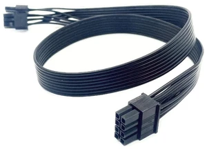 For GPU Power Cable PCIe Single 8Pin 6+2 18AWG Flat 60 CM for CX750, CX650, CX600, CX550, CX500, CX450, CX430 Modular Powers For GPU Power Cable PCIe Single 8Pin 6+2 18AWG Flat 60 CM for CX750, CX650, CX600, CX550, CX500, CX450, CX430 Modular Powers