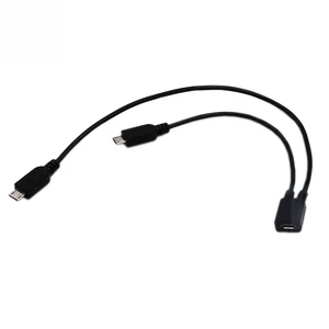 For Micro USB 2.0 Y Splitter USB 1 Female to 2 Male Data Charge Extension Cord for high quality Cable For Micro USB 2.0 Y Splitter USB 1 Female to 2 Male Data Charge Extension Cord for high quality Cable
