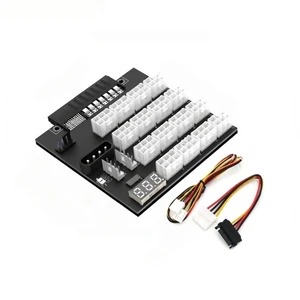 For 16 Ports PCI-E 6PIN Power Supply Breakout Board Synchronization On/Off For 800W 1400W 1600W 1800W 2200W Server PSU For 16 Ports PCI-E 6PIN Power Supply Breakout Board Synchronization On/Off For 800W 1400W 1600W 1800W 2200W Server PSU