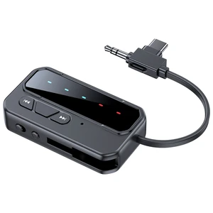 For Bluetooth 5.4 Transmitter Receiver Supports to 2 Headphones/ AUX Wireless Audio Adapter for Car,Airplane,PC,Gym, For Bluetooth 5.4 Transmitter Receiver Supports to 2 Headphones/ AUX Wireless Audio Adapter for Car,Airplane,PC,Gym,