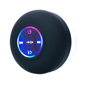 For Bluetooth Speaker IPX4 Waterproof LED Light Bathroom Outdoor With Suction Cup Adsorbed Wall Speaker Stereo Sound Box IPX4 For Bluetooth Speaker IPX4 Waterproof LED Light Bathroom Outdoor With Suction Cup Adsorbed Wall Speaker Stereo Sound Box IPX4