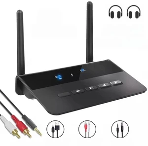 For 80M Bluetooth 5.0 Transmitter Receiver Aptx HD LL Low Latency Wireless Audio Adapter 3.5mm AUX RCA Jack for PC TV Headphones For 80M Bluetooth 5.0 Transmitter Receiver Aptx HD LL Low Latency Wireless Audio Adapter 3.5mm AUX RCA Jack for PC TV Headphones