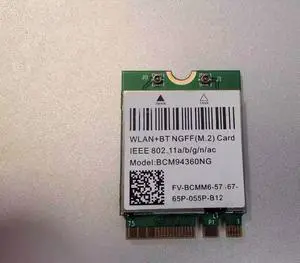 Dual band Wireless Hackintosh  BCM94360NG WIFI Card NGFF M.2 1200Mbps BT4.0 NGFF 802.11ac Wlan Adapter