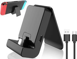 Switch Stand for NintendoCharging Dock for Nintendo Switch and Nintendo Switch LitePortable Switch Adjustable Charging Stand for Nintendo with USB Type C Charger Port  USB C Charging CableBlack