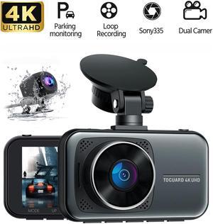 TOGUARD 4K Dual Dash Cam Car Camera, UHD 4K+1080P Dash Cam , 3 Inch Screen Car Dash Camera Front and Rear Camera for Car WDR, Wide Angle, G-Sensor, Parking Monitor, Loop Recording