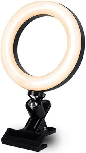 6 inch video conference live broadcast fill light photography light 8 inch computer notebook ring clip light clip clip beauty light