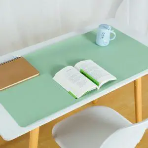 Factory direct selling desk pad mouse pad super large leather PU computer notebook children's desk advertising writing pad Light green