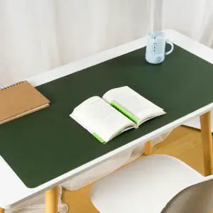 Factory direct selling desk pad mouse pad super large leather PU computer notebook children's desk advertising writing pad Dark green