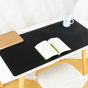 Factory direct selling desk pad mouse pad super large leather PU computer notebook children's desk advertising writing pad Black
