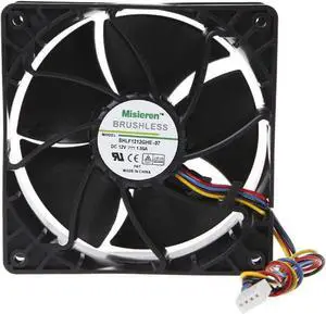 6500 RPM Fan for AntMiner DR3 L3+ S9 S9i S9J S9 SE S11 T15 S15 Z11 S17+ S17 Pro S17e DR5 D7 Z9 AsicMiner Misieren BRUSHLESS SHLF1212GHE-07, V12E12BS1B5-07