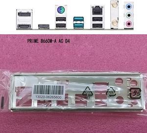 Original New For Asus PRIME B660M-A AC D4 I/O Shield Back Plate BackPlate BackPlates Blende Bracket