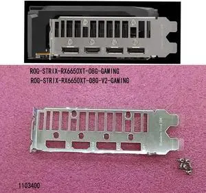 Original New For Asus ROG-STRIX-RX6650XT-O8G-GAMING, RX6650XT Series I/O Shield Back Plate BackPlates Blende Bracket
