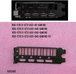 Original New For Asus ROG-STRIX-GTX1650-O4G-GAMING I/O Shield Back Plate BackPlates Blende Bracket