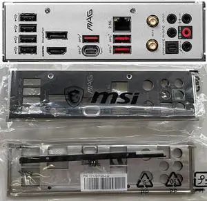 Original New For MSI MAG B660M MORTAR WIFI DDR4 /DDR5, MAG B660M MORTAR DDR4 /DDR5 I/O Shield Back Plate BackPlate Blende Bracket with WIFI hole