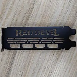 Original New For PowerColor AMD RX 5700XT Series I/O Shield Back Plate BackPlate Blende Bracket