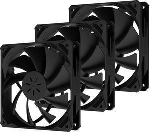 uphere 120mm Case Fan Long Life Cooling Case Fan for Computer Cases Cooling,3-Pack,NK12BK3-3