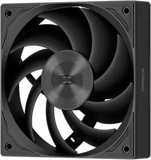 PCCOOLER 120mm Case Fan, F5 R120 PWM 4-Pin FDB PC Fan 2200RPM Daisy Chain Case Fan, 80CFM Cooling Fans 3.5mmH2O 28dB(A) 3 Mode Computer Case Fan for CPU Liquid Cooler, Air Cooler, Black - Single Pack