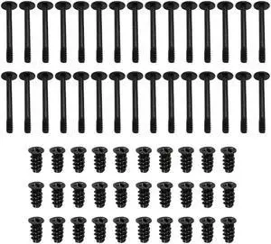 60pcs Laptops Computer Screw Kit Short Screws Cpu and Motherboard Case Fan Mount Screws Self- Tapping Screws Small Screws Assortment Kit Case Fan Screw Kit Ssd Socket