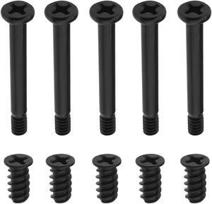 The Lord of the Tools 100PCS Computer Case Fan Screws Kit PC Fan Screws Housing Radiator Screws Computer Chassis Fan Components 50PCS #6-32x30mm & 50PCS M5x10mm Black