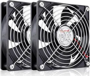 Wathai 120mm x 25mm 12V Computer Case Cooling Fan 12 Volt 2Pin High High Performance DC Fan 2 Pack