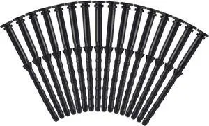 16PCS Black Rubber PC CPU/Case Fan Mounting Screws Vibration Reducing Anti Noise Screws Fan Rivet XDX-7145