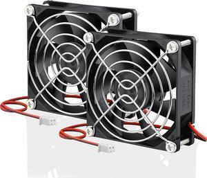 GDSTIME 2 Pack 80mm x 80mm x 25mm 12V DC Brushless Cooling Fan