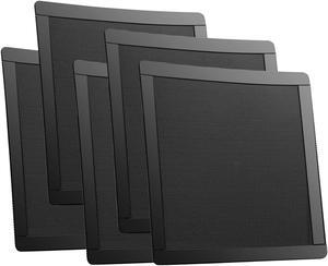 140mm 5.5inch Fan Dust Filter Mesh Magnetic Frame PVC Computer PC Case Fan Dust Proof Filter Cover Grills Black 5-Pack