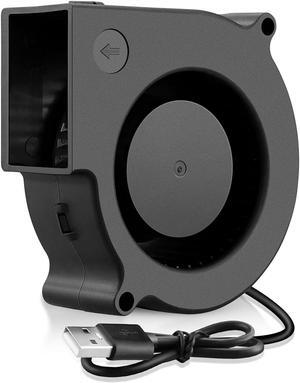 Wathai 75mm x 30mm USB Blower Fan Turbine Centrifugal 5V for DIY Computer Case, Home Theater Receiver, 3D Printers, Electronics Cabinet Cooling