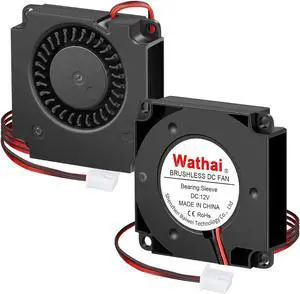 Wathai 4010 Blower Fan 12v Centrifugal Fan 40mm Computer Case Tiny Fan Micro Turbine 40x40x10 for DIY 3D Printer Cooling 2 Pack