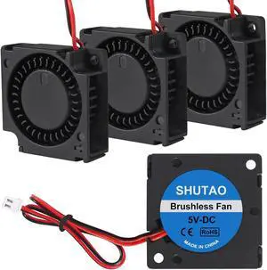 4PCS 30mm Blower Fan 3010 5V 3D Printer Cooling Fan 30mm x 10mm Bearing Turbo Cooling Fan with 2 Pin Terminal