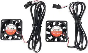 FYSETC Prusai3 MK3S+ Hotend Part Upgraded Dual-Ball Cool Blower Fan 4010 40x40x10mm DC 5V 0.2A Hot End Cooler Radiator for 3D Printer PrusaMK3 MK3S DIY Accessories -Pack of 2