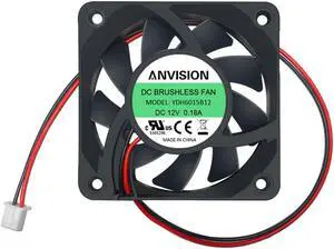 60mm x 15mm DC 12V Brushless Cooling Fan, Dual Ball Bearing