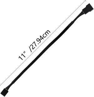 WMYCONGCONG 10 PCS 10" 4 Pin Fan Extension Power Cable Computer PC Fan Power Extension Cable for PWM Fan Computer ATX Case