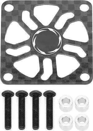 RiToEasysports RC Motor Cooling Fan Cover Carbon Fiber Regulating Fan Protection Cover(40mm) Car Model Accessory
