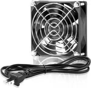 EC 80mm 8025 Cooling Fan 80mm x 80mm x 25mm AC 110V 115V 120V 220V 240V High Speed Dual Ball Bearing