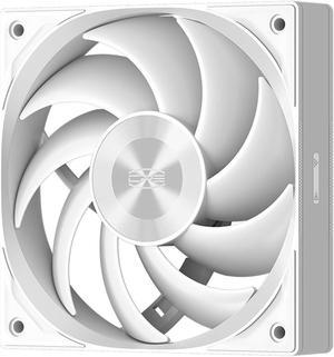 PCCOOLER F5 R120 High Performance Cooling Fan, 120mm PWM 4-Pin FDB Case Fan, 2000 RPM Daisy Chain PC Fan, 80CFM 3.5mmH2O 3 Mode PC Case Fan for Air Cooler & Watercooling Radiator, White - Single Pack