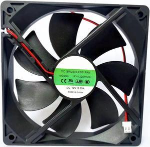 for PY-1225H12S DC12V 0.35A 12CM 12025 2-Wire Cooling Fan