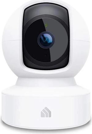 Kasa Indoor Pan/Tilt Smart Security Camera, 1080p HD Dog-Camera,2.4GHz with Night Vision,Motion Detection for Baby and Pet Monitor, Cloud & SD Card Storage, Works with Alexa& Google Home (EC70), White