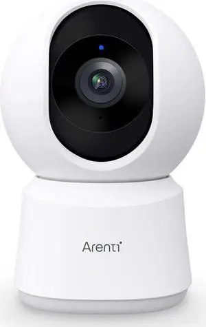 ARENTI 5ghz WiFi Security Camera Indoor, 4MP Plug-in Pet Dog Camera with Phone App, Baby Home Cam 2.4G/5G Dual-Band, AI Motion Detection, Auto Tracking, 2-Way Talk, Night Vision, Works with Alexa