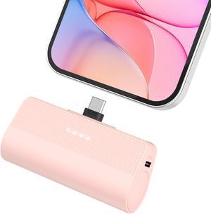 Portable Charger USB C, Mini 5000mAh 15W Fast Charging USB C Power Bank, Battery Pack Phone Charger for iPhone 15/15 Plus/15 Pro/15 Pro Max Samsung S23/S22,Pixel,Moto,Android Type C Phones