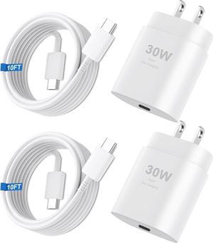 iPhone 16 15 Pro Max Charger 30W USB C Fast Charger Block iPhone 16 Charger Fast Charging with 10FT Ultra Long Type C Charging Cable for iPhone 16 Pro Max/16 Pro/15 Pro Max/15 Pro/15 iPad S24 Ultra