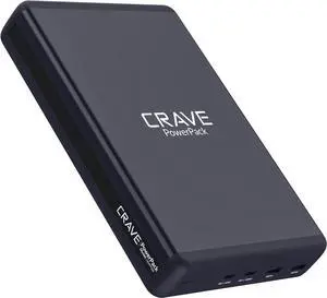 Crave PD Power Bank 50000mAh, PowerPack Portable Battery Pack Charger [Power Delivery PD 3.0 USB-C 100W + Quick Charge QC 3.0 Dual Ports] for MacBook, iPhone, Samsung, and More