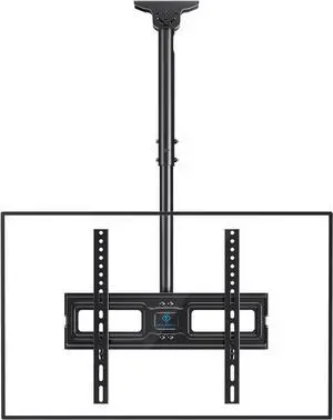 PERLESMITH Ceiling TV Mount for 26-65 inch Flat Screen Displays, Hanging Adjustable Ceiling TV Bracket Fits Most LCD LED OLED 4K TVs, Pole Ceiling Mount Holds up to 110lbs, Max VESA 400x400mm, PSCM2