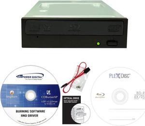Digital Pioneer BDR-212V 16X Blu-ray DVD CD Internal Burner Drive Bundle with Free 25GB BD-R + Software + SATA Cable + Mounting Screws