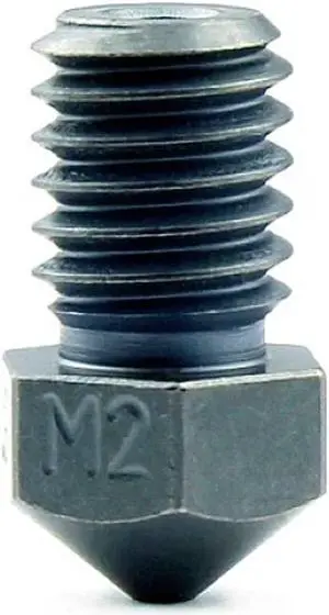 Micro Swiss M2 Hardened High Speed Steel Nozzle RepRap - M6 Thread 1.75mm Filament V6 (.6mm)