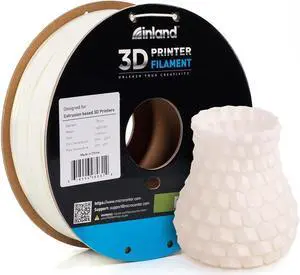 INLAND Micro Center PLA 3D Printer Filament 1.75mm - Luminous, Glow in The Dark, Dimensional Accuracy +/- 0.03mm - 1kg Cardboard Spool (2.2 lbs)  Fits FDM/FFF Printers  Clog Free Filament