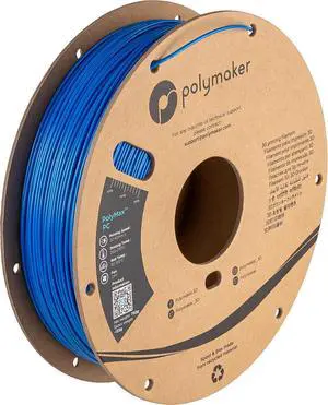 Polymaker Tough PC Filament 1.75mm, Blue Polycarbonate Filament 1.75mm 750g Cardboard Spool - PolyMax PC Filament 3D Printer Polycarbonate Filament PC, Tough & High Heat Resistant Blue PC Filament