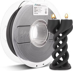 AMOLEN 3D Printer Filament, Ebony Wood PLA Filament 1.75mm, 3D Printing Filament with 20% Real Wood Fiber,1kg