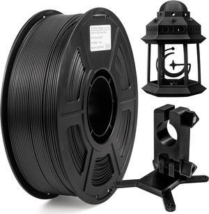 Carbon Fiber ABS Filament 1.75mm, High-Strength, Heat-Resistant & Lightweight ABS-CF 3D Printer Filament, Strong Carbon Fiber Filament ABS Filament 1kg (2.2lbs) Spool, Black